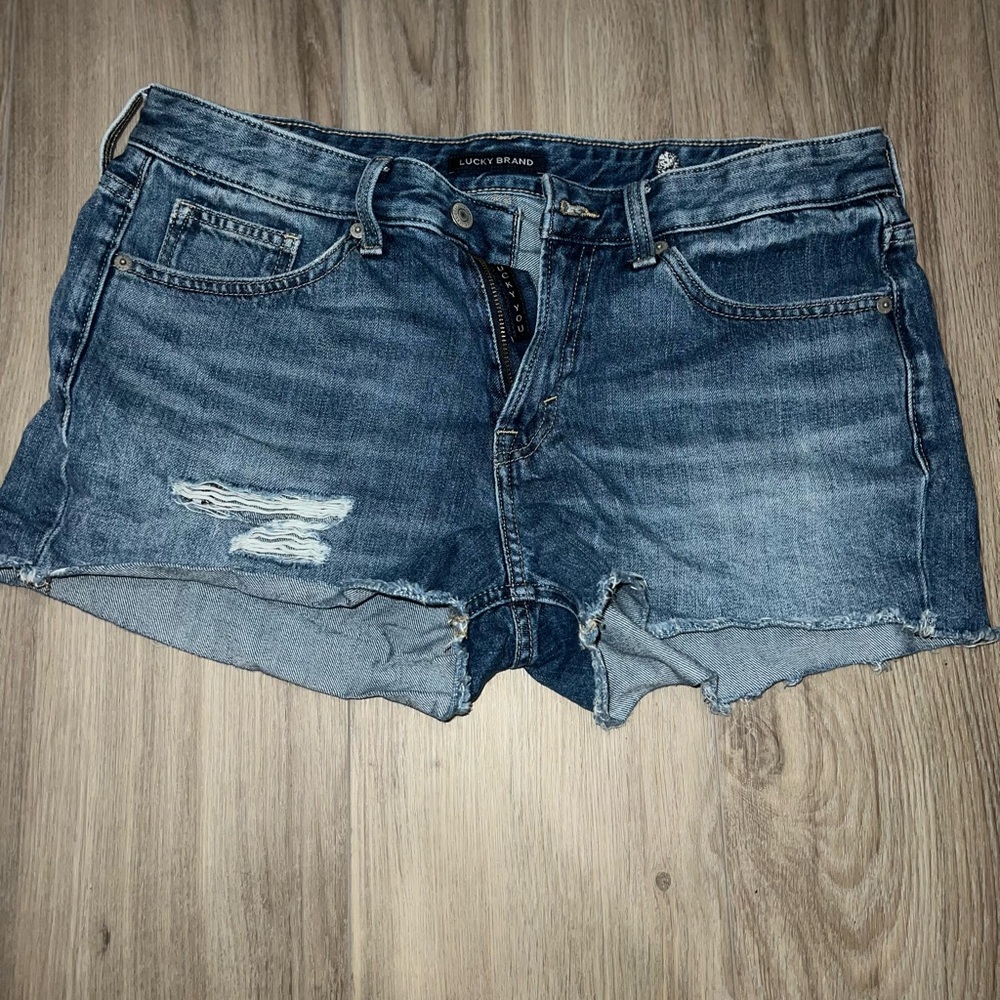 Lucky Brand Butterfly Mid Rise Boy Short - Picture 3 of 7